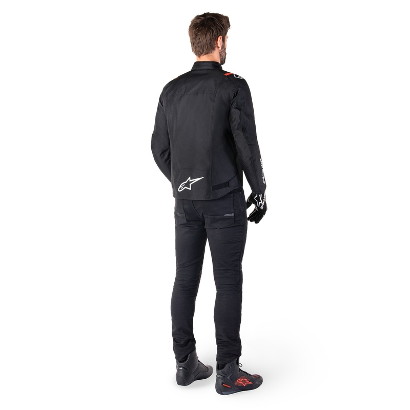 Bunda na motorku Alpinestars T-SPS 2 Waterproof černo-bílo-fluo červená