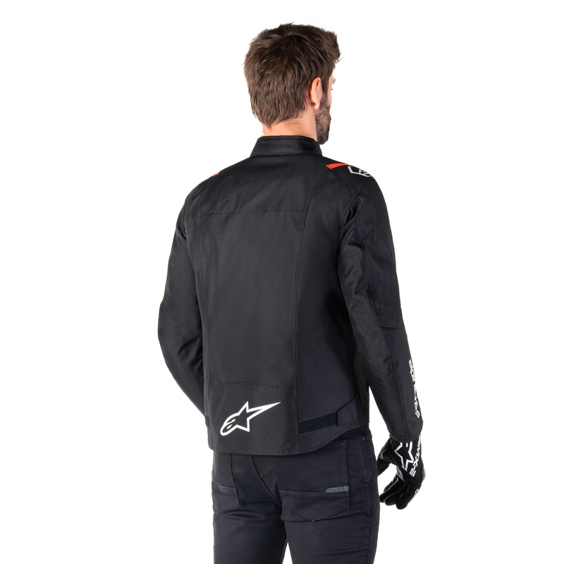 Bunda na motorku Alpinestars T-SPS 2 Waterproof černo-bílo-fluo červená