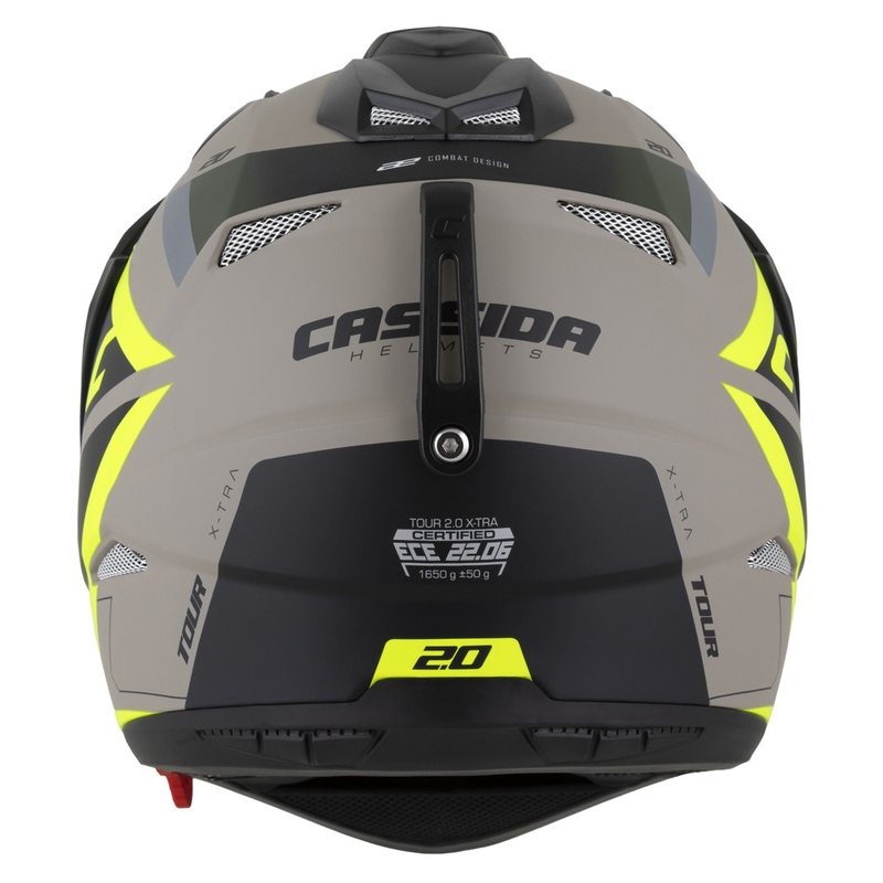 Enduro přilba Cassida Tour 2.0 X-tra matná pískovo-fluo žluto-zeleno-černá