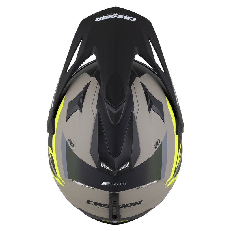 Enduro přilba Cassida Tour 2.0 X-tra matná pískovo-fluo žluto-zeleno-černá