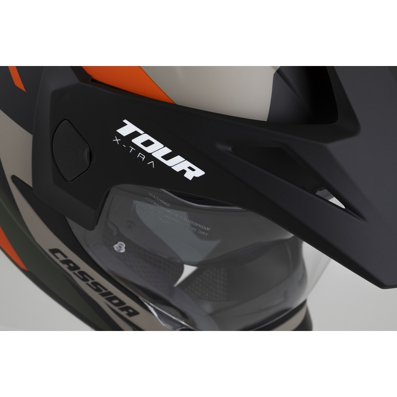 Enduro přilba Cassida Tour 2.0 X-tra matná pískovo-oranžovo-zeleno-černá