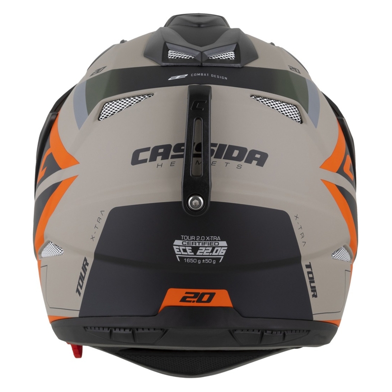Enduro přilba Cassida Tour 2.0 X-tra matná pískovo-oranžovo-zeleno-černá