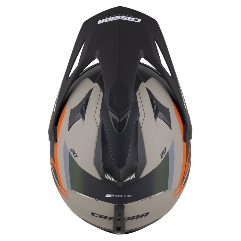 Enduro přilba Cassida Tour 2.0 X-tra matná pískovo-oranžovo-zeleno-černá
