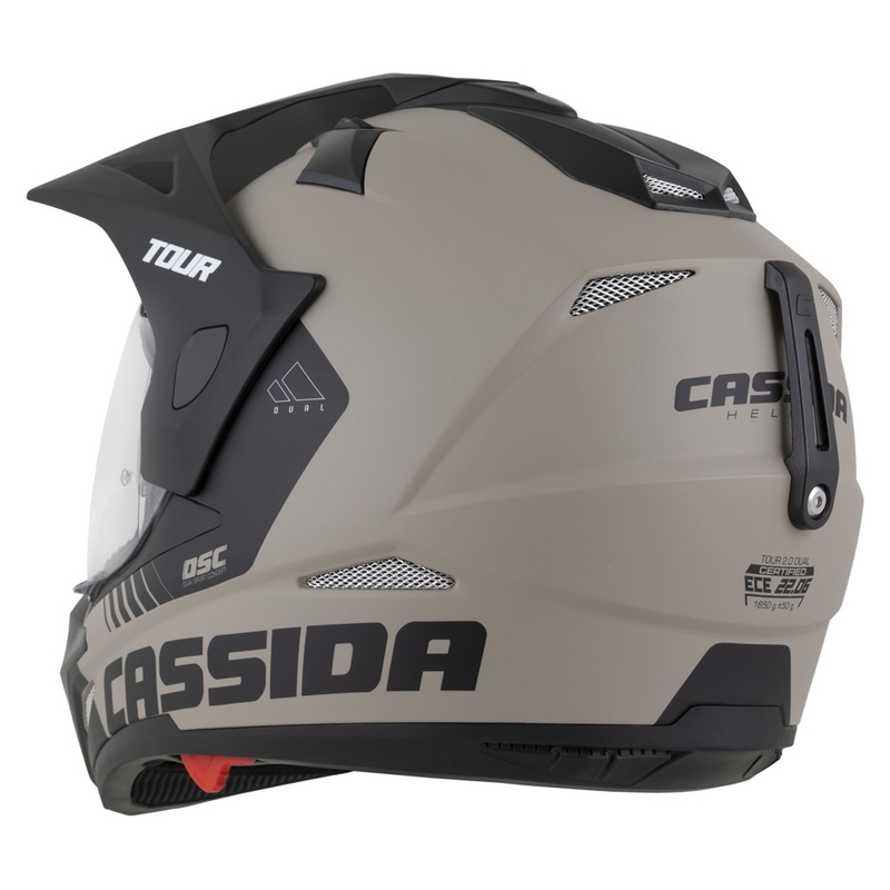 Enduro přilba Cassida Tour 2.0 Dual matná pískovo-černá