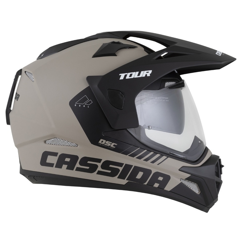 Enduro přilba Cassida Tour 2.0 Dual matná pískovo-černá