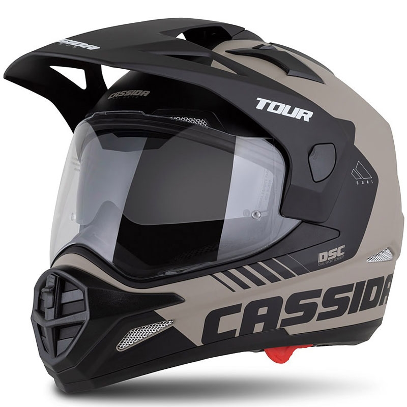 Enduro přilba Cassida Tour 2.0 Dual matná pískovo-černá