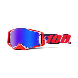 Motokrosové brýle 100% ARMEGA Morpho s modrým HIPER plexi