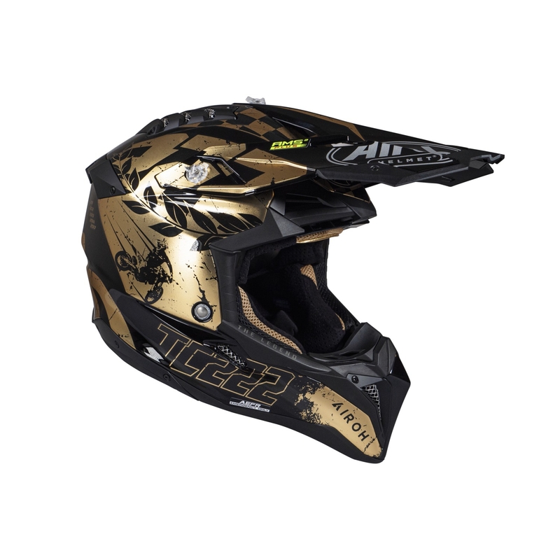 Motokrosová helma Airoh Aviator 3.0 "TC 222 THE LEGEND" černo-zlatá
