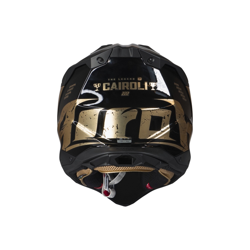 Motokrosová helma Airoh Aviator 3.0 "TC 222 THE LEGEND" černo-zlatá