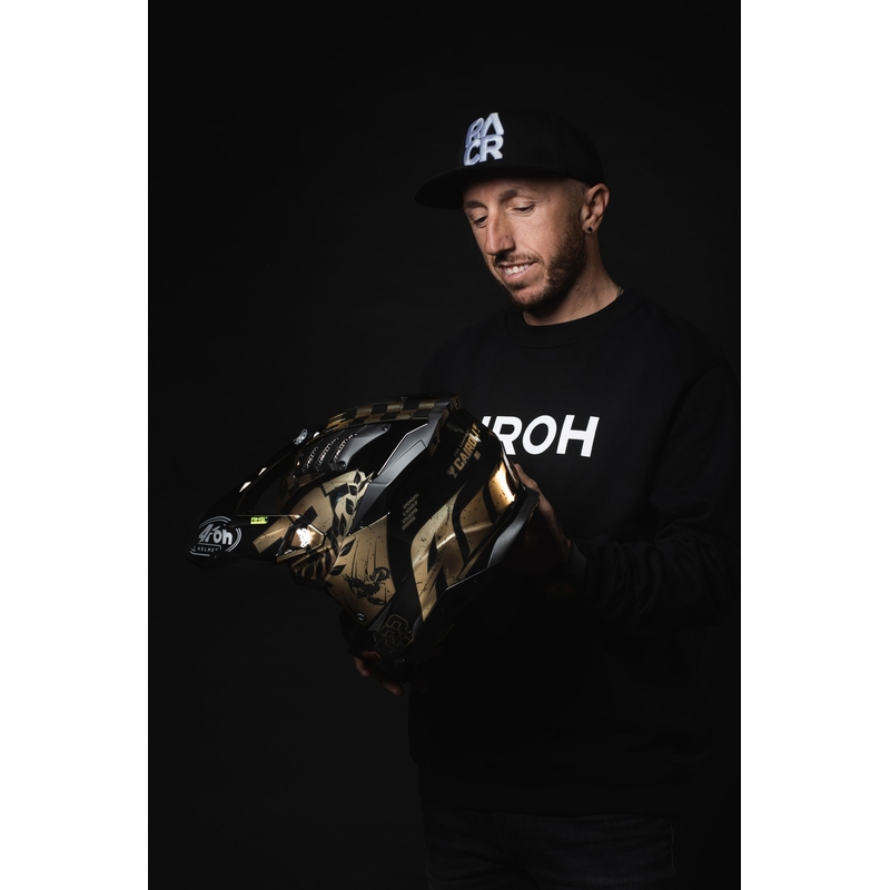 Motokrosová helma Airoh Aviator 3.0 "TC 222 THE LEGEND" černo-zlatá