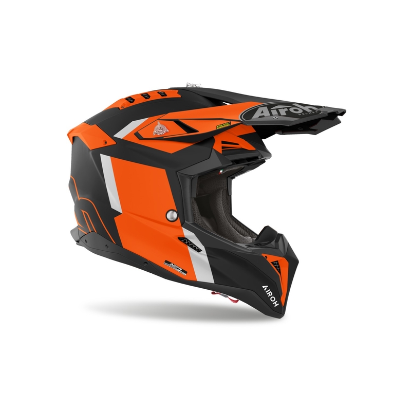 Motokrosová helma Airoh Aviator 3 Glory oranžová matná