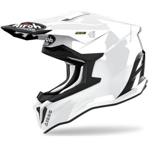 Motokrosová helma Airoh Strycker Color bílá lesklá výprodej