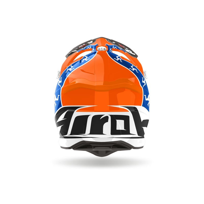Motokrosová helma Airoh Strycker Hazzard oranžová výprodej