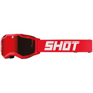 Motokrosové brýle Shot Assault 2.0 Solid červené s iridiovým plexi
