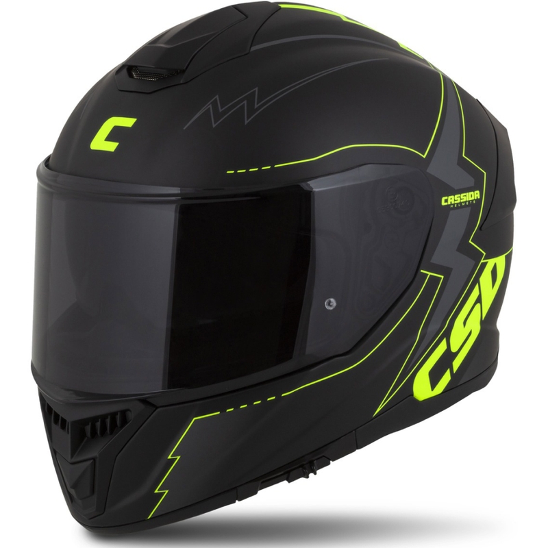 Integrální přilba na motorku Cassida Integral GT 2.1 Flash černo-fluo žluto-šedá