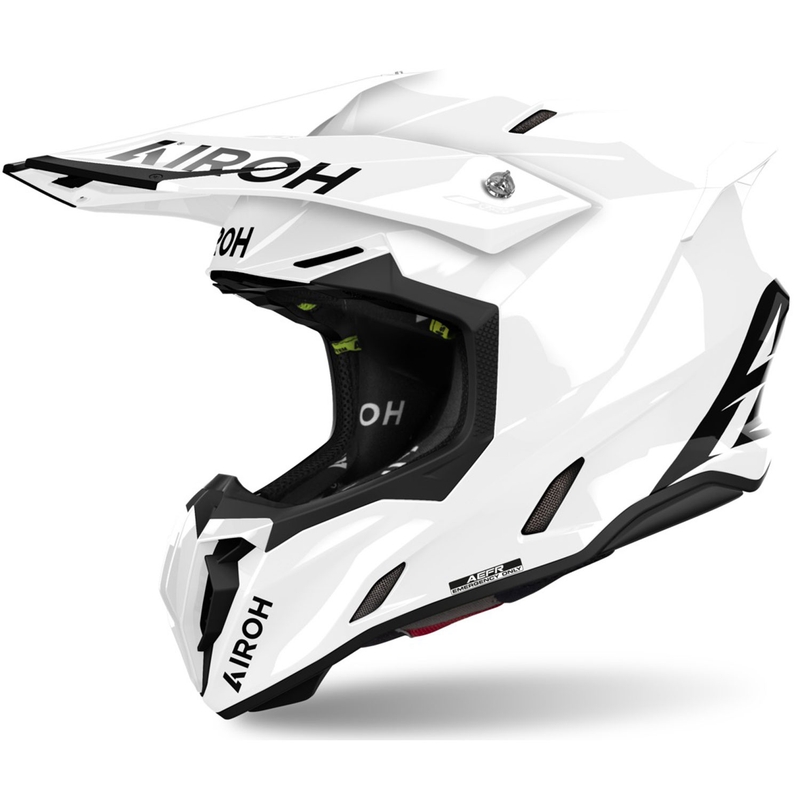 Motokrosová helma Airoh Twist 3 Color bílá lesklá