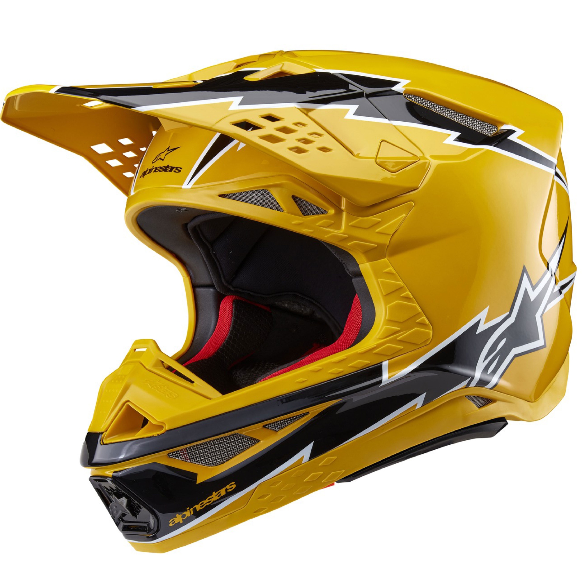 Motokrosová helma Alpinestars Supertech S-M10 Ampress černo-žlutá Velikost: XS