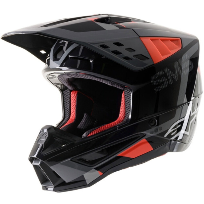 Motokrosová helma Alpinestars S-M5 Rover antracit-fluo červeno-maskáčová šedá