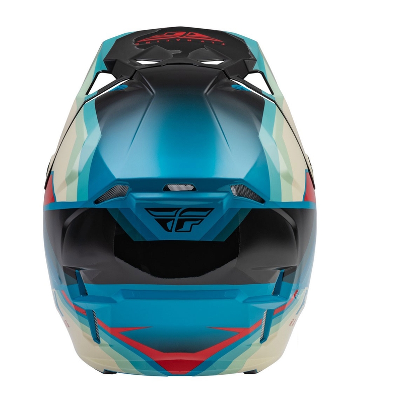 Motokrosová helma FLY Racing Formula CP černo-šedo-tyrkysová