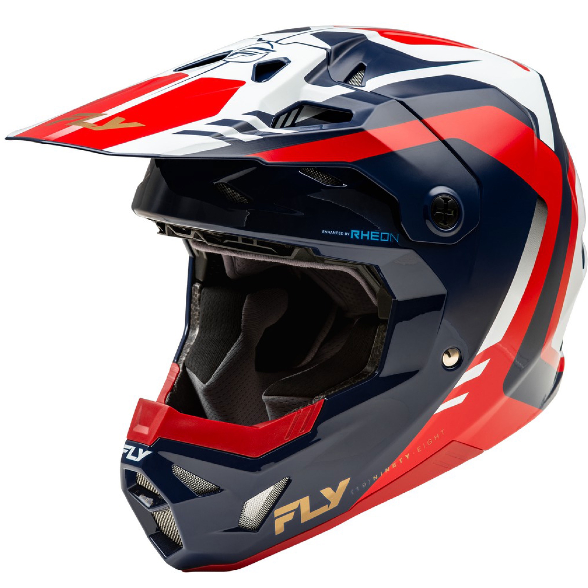 Motokrosová helma FLY Racing Formula CP červeno-bílo-modrá Velikost: XS