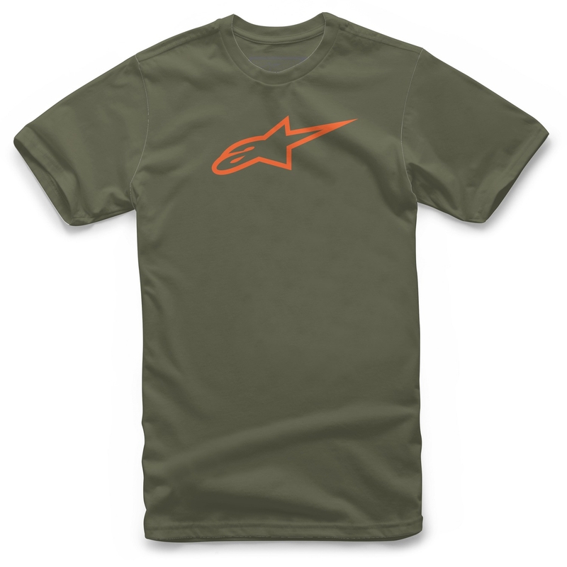 Triko Alpinestars Ageless Tee zeleno-oranžové