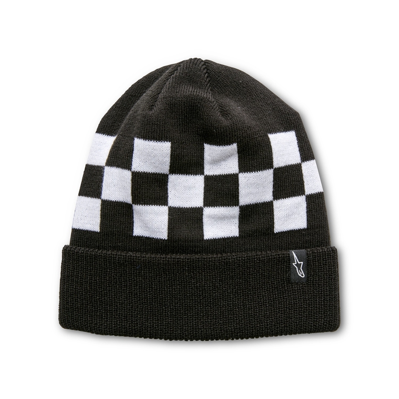 Čepice Alpinestars Checked Beanie černo-bílá