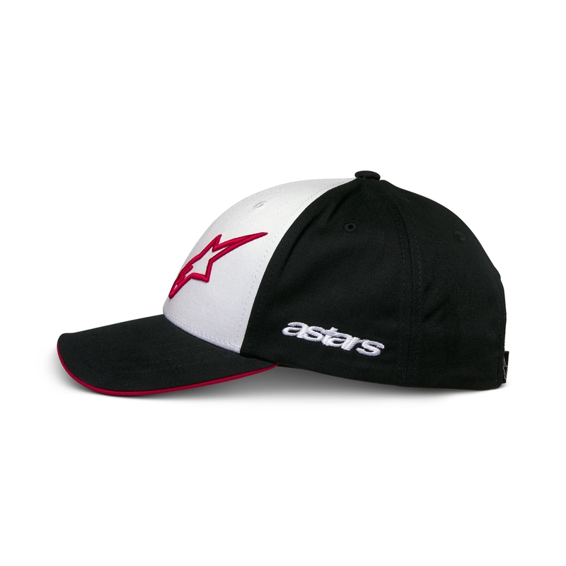 Kšiltovka Alpinestars Sessionized Snapback bílo-černo-červená