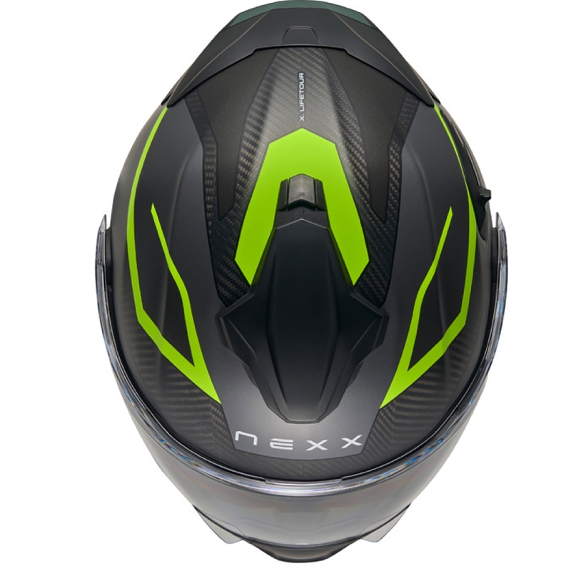 Vyklápěcí helma na motorku Nexx X.Lifetour PRO Mile matná šedo-fluo žlutá