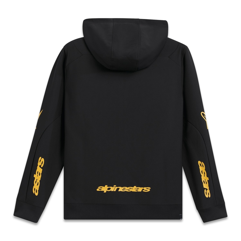 Mikina Alpinestars Sessions 3 Hoodie černo-zlatá
