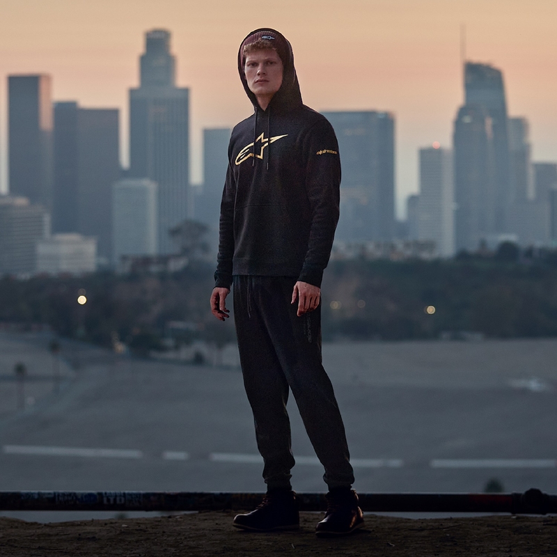 Mikina Alpinestars Gilded Hoodie černo-zlatá