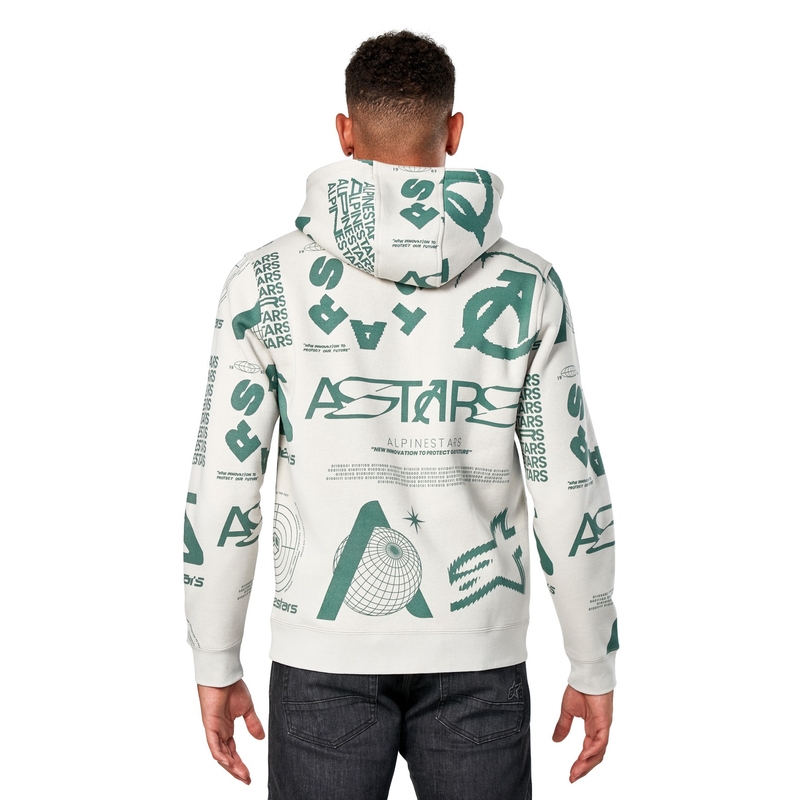 Mikina Alpinestars Determinant Hoodie bílá offwhite