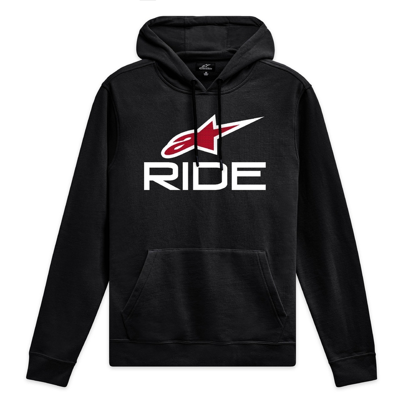 Mikina Alpinestars Ride Hoodie 4 černo-bílo-červená