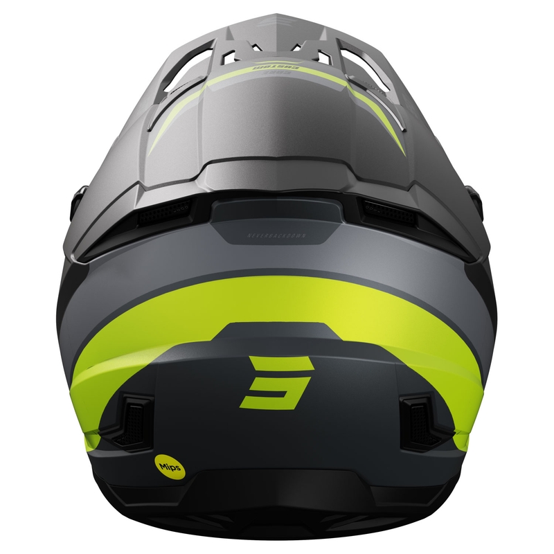 Motokrosová helma Shot Core Custom černo-fluo žlutá
