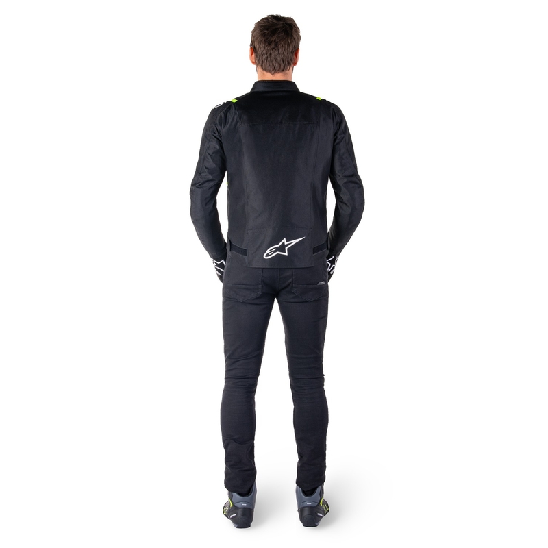 Bunda na motorku Alpinestars T-SPS 2 Waterproof černo-bílo-fluo žlutá