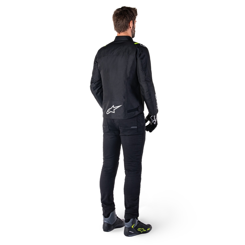 Bunda na motorku Alpinestars T-SPS 2 Waterproof černo-bílo-fluo žlutá