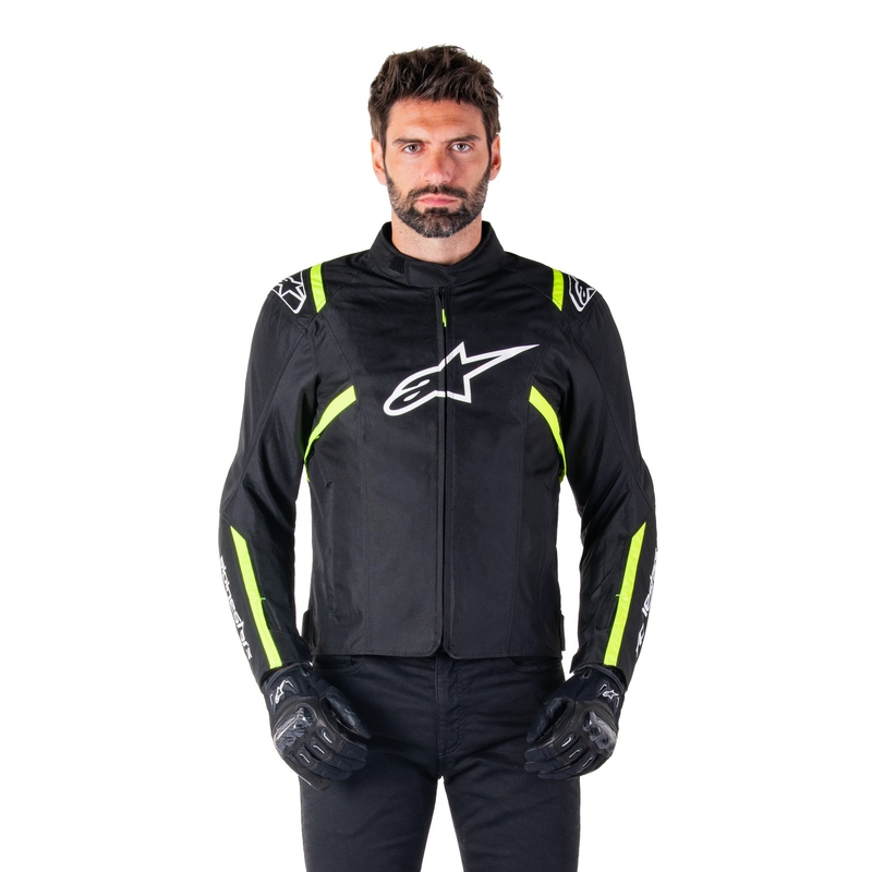 Bunda na motorku Alpinestars T-SPS 2 Waterproof černo-bílo-fluo žlutá