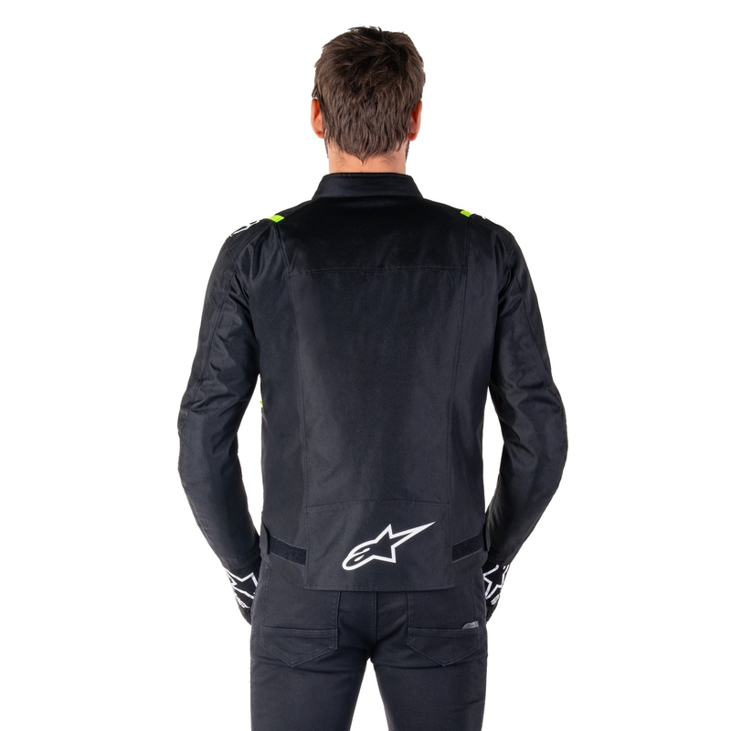 Bunda na motorku Alpinestars T-SPS 2 Waterproof černo-bílo-fluo žlutá