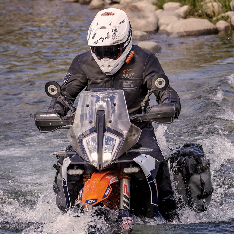 Bunda na motorku Alpinestars AMT-8 Stretch Drystar XF černá