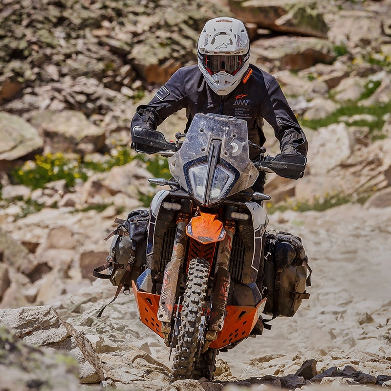 Bunda na motorku Alpinestars AMT-8 Stretch Drystar XF černá