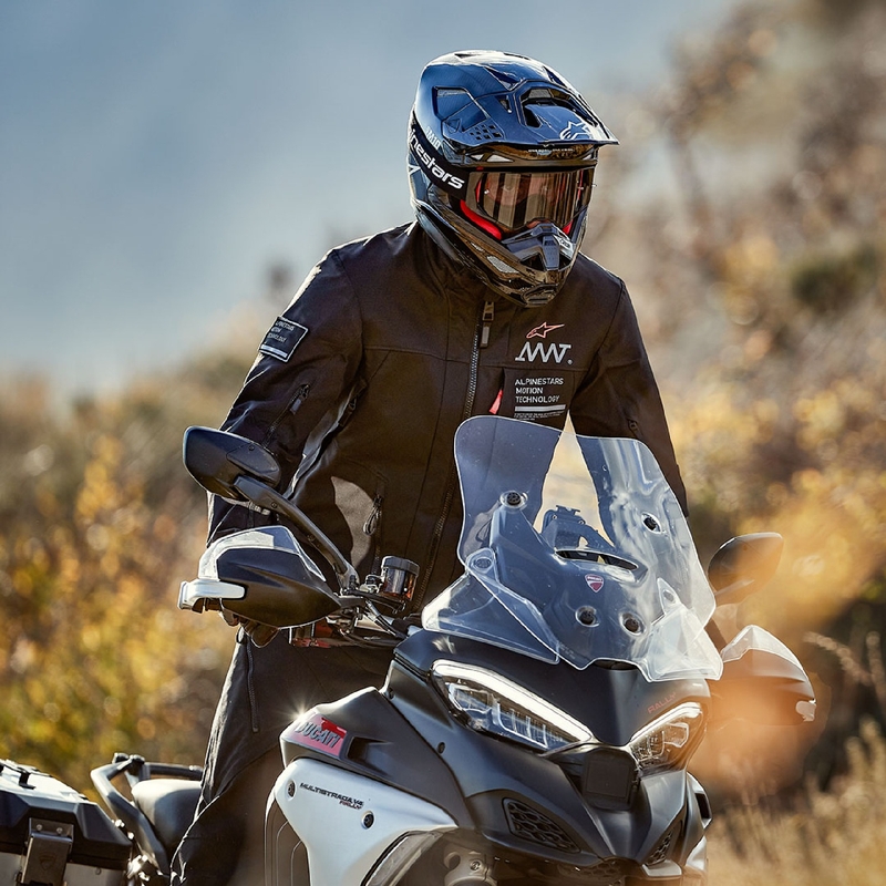 Bunda na motorku Alpinestars AMT-8 Stretch Drystar XF černá