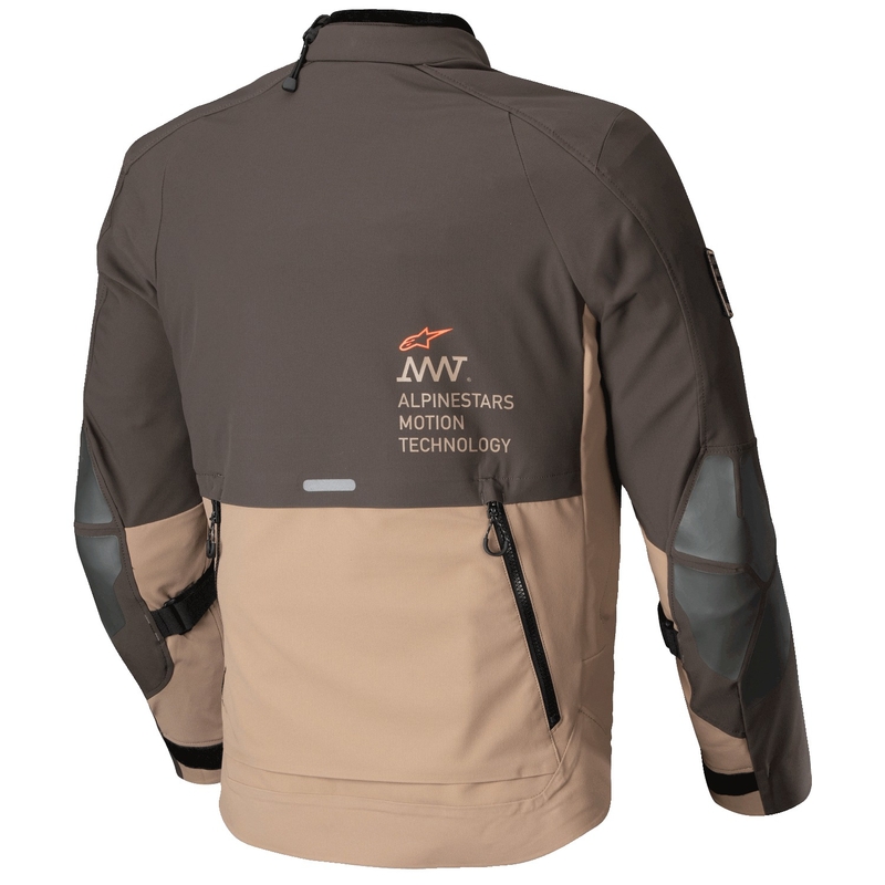 Bunda na motorku Alpinestars AMT-8 Stretch Drystar XF hnědo-khaki