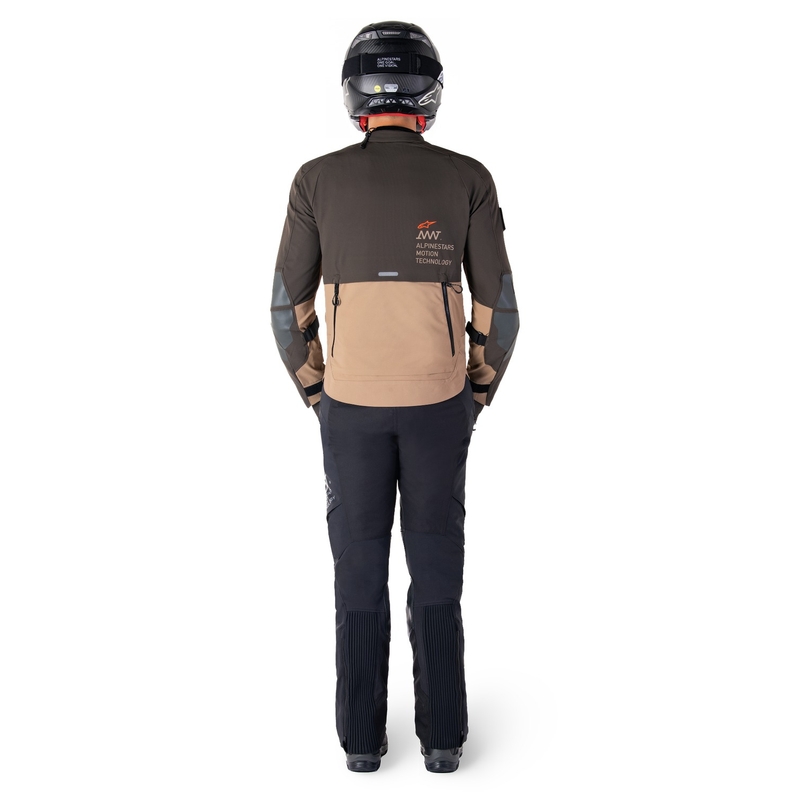 Bunda na motorku Alpinestars AMT-8 Stretch Drystar XF hnědo-khaki