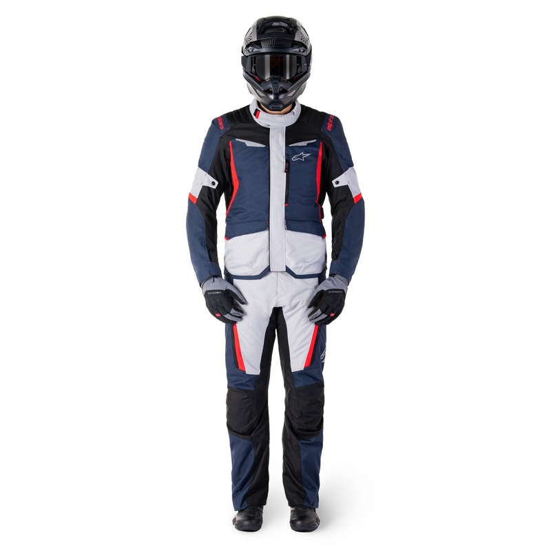 Bunda na motorku Alpinestars ST-1 Waterproof tmavě modro-černo-červená