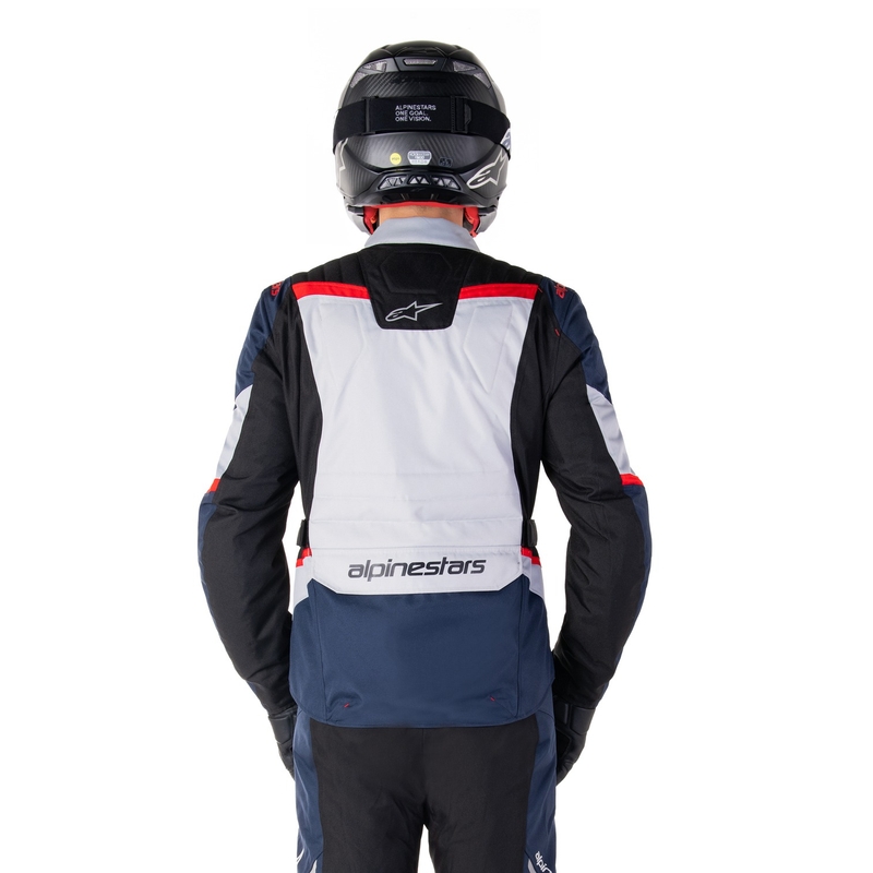 Bunda na motorku Alpinestars ST-1 Waterproof tmavě modro-černo-červená