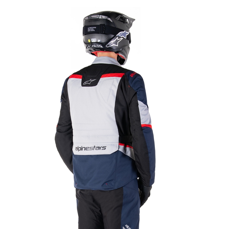 Bunda na motorku Alpinestars ST-1 Waterproof tmavě modro-černo-červená