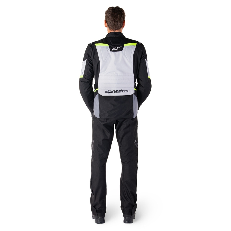 Bunda na motorku Alpinestars ST-1 Waterproof šedo-černo-fluo žlutá