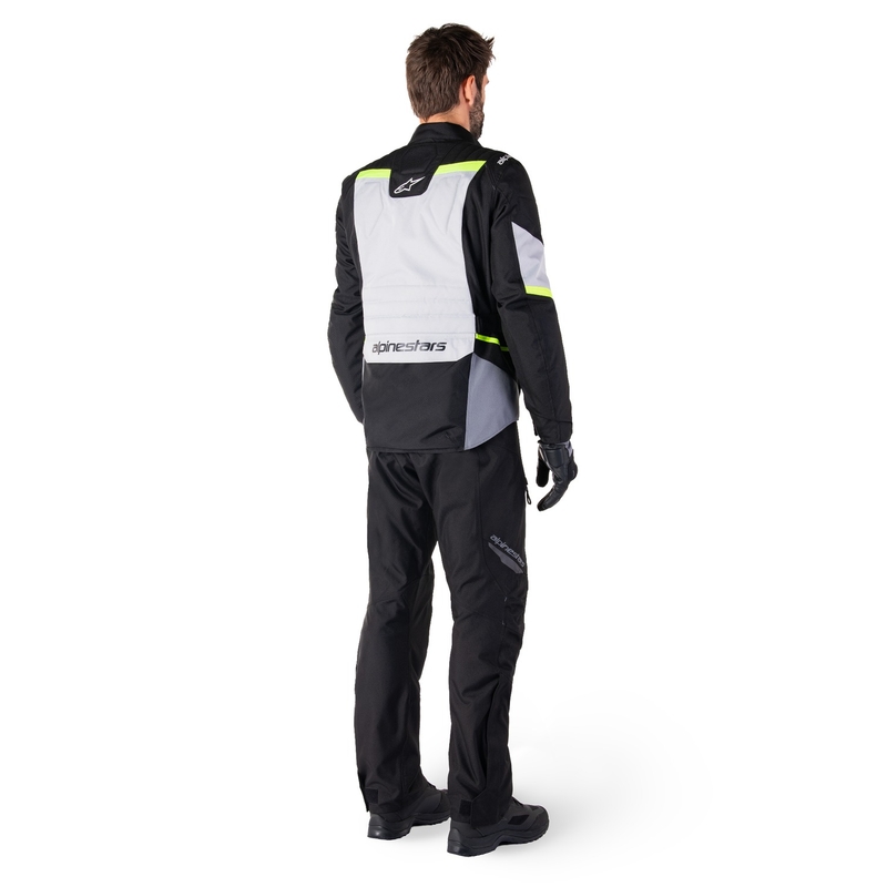 Bunda na motorku Alpinestars ST-1 Waterproof šedo-černo-fluo žlutá