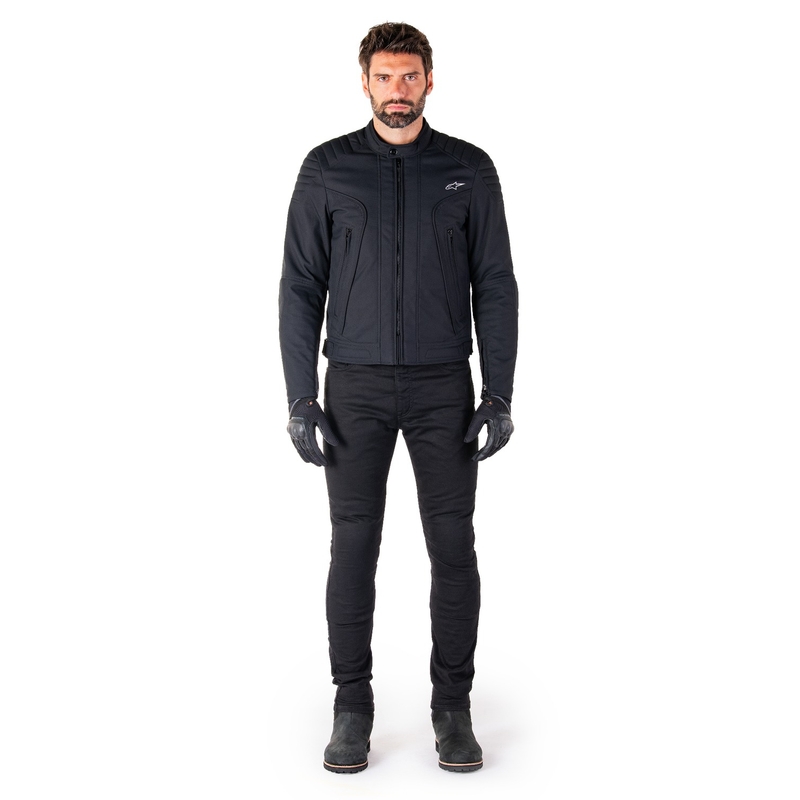 Bunda na motorku Alpinestars Clayton Water Resistant černo-černá