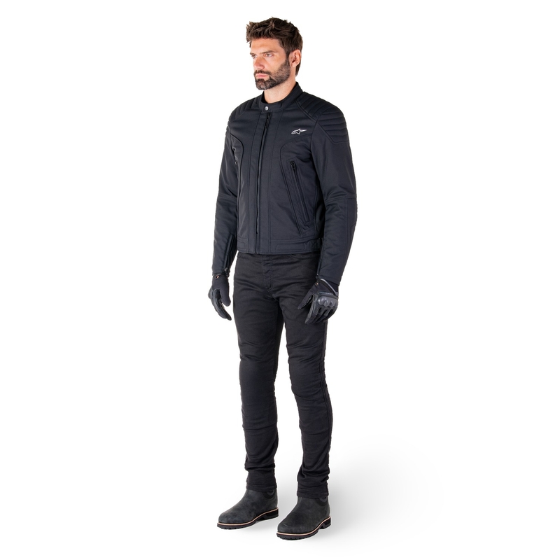 Bunda na motorku Alpinestars Clayton Water Resistant černo-černá