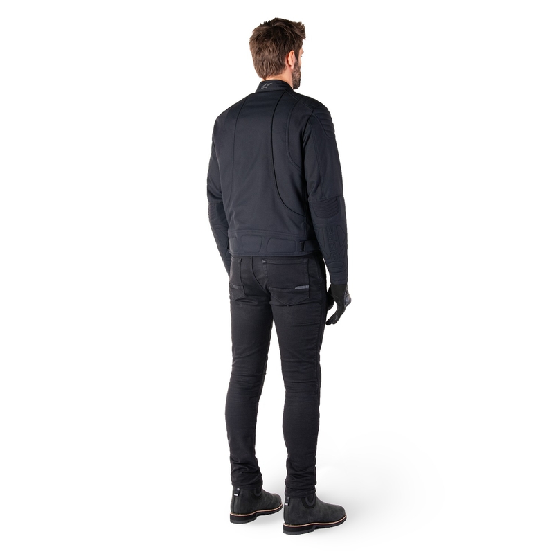 Bunda na motorku Alpinestars Clayton Water Resistant černo-černá